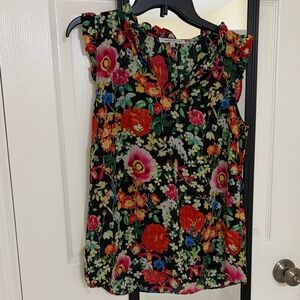 Rose + Olive Multicolor Floral Blouse size medium